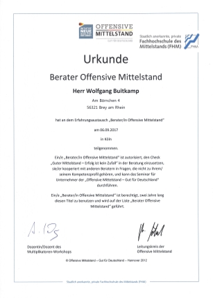 Berater Offensive Mittelstand 2017